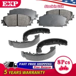 Front Rear Ceramic Brake Pads And Drum Shoes Kit For Toyota Yaris. Fixed Price $39.35.