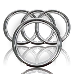 Set Of 4 18" Chrome Trim Rings Beauty Bands Rims Rally Steel Wheels. Fixed Price $67.99.