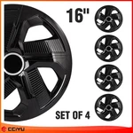 Set Of 4 Snap On Inch Full Hub Caps Universal Wheel Covers Fit R16 Tire & Rim. Fixed Price $41.39.