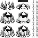 Axle Cover Combo Kits For Semi Truck Hubs W/screw-on 33MM Lug Nut, Spike Abs. Fixed Price $272.18.