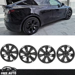 Fits 20-24 Tesla Model 19'' Symmetry Design Wheel Covers Hubcaps Matte Black. Fixed Price $96.99.