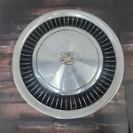 1974-79 Cadillac Deville Fleetwood Stainless Black Turbine 16" Hubcap Emblem. Fixed Price $51.97.