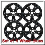 Black Honda Accord Wheel Skins 17" Hubcaps Chrome Covers 2023-2025. Fixed Price $180.00.