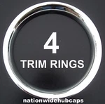 4 Chrome Metal Gm 15" Steel Wheel Trim Rings Beauty Rims Glamour R15 Bands. Fixed Price $59.99.