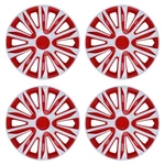 (4 PACK)15 Inch White&red Wheel Rim Cover Hubcaps Snap On Car Truck Fit R15 Tire. Fixed Price $47.99.