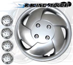 Metallic Silver 4PCS Set #083 15" Inches Hubcaps Wheel Cover Rim Skin. Fixed Price $48.69.