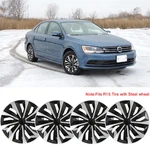 For Vw Jetta 2011-2016 15" Set Of 4 Hubcaps Wheel Covers Fits R15 Steel. Fixed Price $56.70.