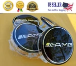 Amg Set Of 4 Mercedes Benz Black Center Caps 3 INCH/75MM Fits Most Models. Fixed Price $34.83.