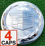 4 New Factory Chrome Cadillac Center Caps Oem Escalade Gm 20 22 Inch Wheel Set. Fixed Price $72.00.