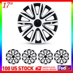 (4 PACK)17 Inch Universal Wheel Rim Cover Hubcaps Snap On Car Truck Fit R17 Tire. Fixed Price $56.99.