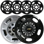 4 Chevy Silverado 2500 3500 Hd Black 17" Steel Wheel Skins Rim Covers Hub Caps. Fixed Price $99.99.