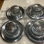 Set Of 4 Oem 1968-1982 Chevy Corvette Camaro Nova Derby Wheel Center Hubcaps. Fixed Price $110.00.