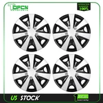 4 Pcs 15 Inch Wheel Hub Caps Black & Silver For All Makes Models Cover Kit. Fixed Price $39.86.