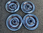 Oem Gm 1963 Oldsmobile 88 98 Optional 14 Inch Spinner Wheel Covers Caps Set Of. Fixed Price $199.95.