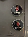Saab Oem Rare Real Carbon Fiber Wheel Caps Brand New !. Fixed Price $30.00.