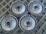 Four 1962 Ford Fairlane Galaxie Hubcaps Wheelcovers Center Vintage Classic. Fixed Price $287.50.