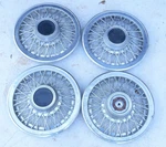 1984-1992 Ford Mustang Mercury Capri Wire Wheel Covers Hubcaps 14". Fixed Price $98.99.