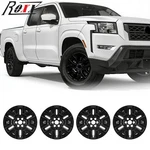 4PCS Black 17" Wheel Skins Hub Caps Rim Covers For 2022-2024 Nissan Frontier Sv. Fixed Price $82.99.