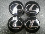 Lexus Black Oem Center Cap In Acrylic 2-7/16" 62MM 42603-53110 71A104-0010 SET/4. Fixed Price $35.00.