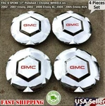 New 2002 2003 2004 2005 2006 2007 Gmc Envoy Xl Xuv 17" Wheel Center Hub Caps. Fixed Price $59.55.