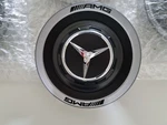 1X Mercedes Amg Hub Cap A0004005700 9283 Genuine / Matt Black Silver. Fixed Price $57.76.