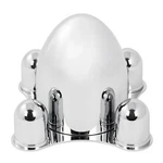 Speedway Motors Chrome Spider Caps, X 1/4 Inch Bolt Pattern. Fixed Price $59.99.