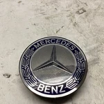 Oem Center Cap Mercedes Chrome And Blue A1704000025 #016 A2-0. Fixed Price $7.12.