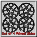 2019-2023 Jeep Renegade Wheel Skins 17" Black Hubcaps Covers. Fixed Price $160.00.