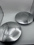 Set Of Cadillac Chrome Wheel Center Caps CM442 CM441 Laurel Wreath Emblem. Fixed Price $55.79.
