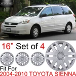 16" Set Of Hubcaps For 2004-2010 Toyota Sienna Wheel Rim Covers Snap On Silver. Fixed Price $54.99.