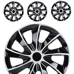 16" Set Of 4 Wheel Hub Caps Cover Replacement R16 Tire & Steel Rim Silver Black. Fixed Price $48.99.