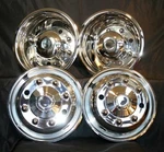 International 4300 4400 4700 19.5" 8 Lug Hole Wheel Liners Hubcaps Simulators. Fixed Price $369.99.
