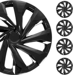 Omac - Abs Black Hub Caps Inch Set Of 4, Tapas Para Rines 15,. Fixed Price $109.98.