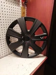 1) X One Replacement Alpena Carbon Hubcap Wheel Cover Black VR-17 17" New. Fixed Price $29.99.