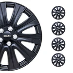 16" Wheel Covers Guard Hub Caps Durable Snap On Abs Gloss Black Silver 4X. Fixed Price $69.99.
