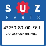 43250-80J00-ZGJ Suzuki Cap Assy,wheel Full 4325080J00ZGJ, New Genuine Oem Part. Fixed Price $99.74.