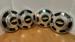 1973-1987 Chevy Truck Dog Dish Hub Caps 12" Black & Yellow Chevrolet Vintage. Fixed Price $225.00.