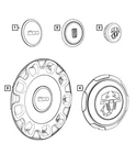 Genuine Mopar Wheel Cap 5RS86KGAAB. Fixed Price $244.80.