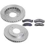 Front Vented Disc Brake Rotors & Pads For Chevrolet G30 92-75, P30 96-76; 327MM. Fixed Price $158.98.