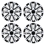 16" Set Of 4 Wheel Hub Caps Cover Black & White R16 Tire Steel Rim Universal. Fixed Price $49.75.