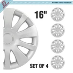 16" Set Of 4 Covers Full Rim Snap On Hub Caps Fits R16 Tire & Steel Wheels. Fixed Price $43.62.