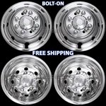 Ford E350 E450 Van 1992-2007 16" Bolt On Dually Wheel Simulators Rim Covers. Fixed Price $229.99.
