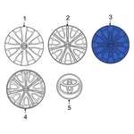 For Toyota Corolla 2011-2013 4262102140 Wheel Cover. Fixed Price $93.72.