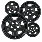 Set Of 4 Gloss Black 16" Impostor Wheel Skins For 07-17 Jeep Patriot Rim Covers. Fixed Price $90.95.