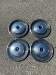 Factory 1973 1974 Pontiac Bonneville 15 Inch Hubcaps Wheel Covers Mint. Fixed Price $198.00.