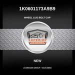 Volkswagen Group 2001-2010 Passat Wheel Lug Bolt Cap 1K0601173A9B9. Fixed Price $39.00.