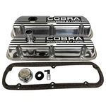 Nos Ford Racing Cobra Powered By Polished Finned Valve Covers With Tube. Fixed Price $249.00.