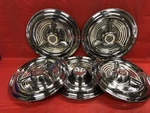 Vintage Set Of 1953 55 Oldsmobile 15" Spinner Hubcaps. Fixed Price $299.99.