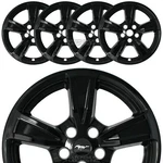 4 Fits Ford Mustang 2021-2023 Black 17" Wheel Skins Hub Caps Full Rim Covers. Fixed Price $77.99.