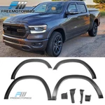Fit 19-24 Dodge Ram 1500 Oe Style Matte Black Pp Fender Flares Wheel Cover Set. Fixed Price $189.99.
